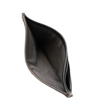 CERRUTI NADIR Flacher Kartenhalter aus Leder Grau - Brieftaschen Herren - 3