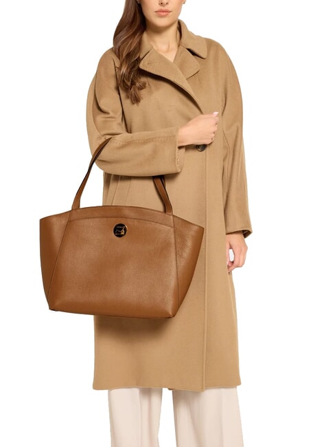 LIYA Schultertasche aus gehämmertem Leder CUIR - Damentaschen