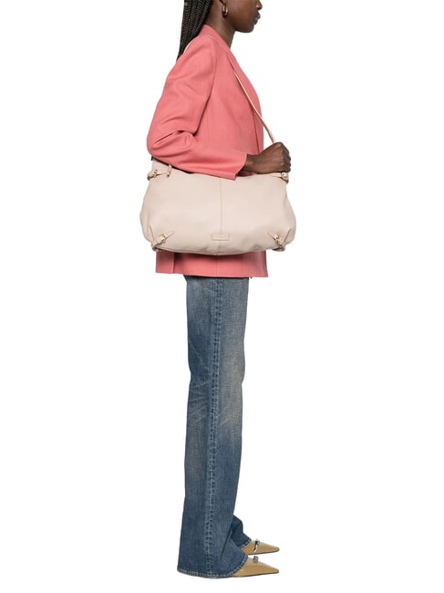 ABIGAIL Halbmondf&ouml;rmige Umh&auml;ngetasche Rosetten - Damentaschen