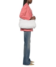 COCCINELLE ABIGAIL Halbmondf&ouml;rmige Umh&auml;ngetasche Wei&szlig; - Damentaschen - 4