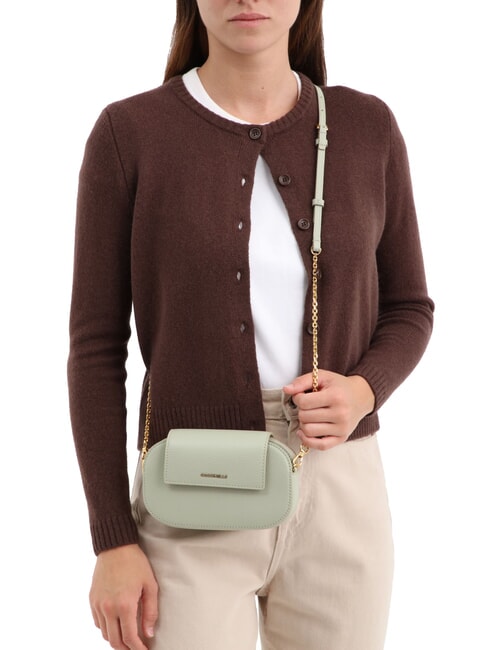 FAINT Mini-Tasche aus gehämmertem Leder Puderrosa - Damentaschen