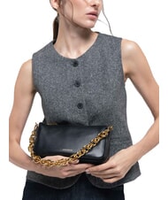 COCCINELLE ISIDE Kleine Umhängetasche aus Leder Schwarz - Damentaschen - 4