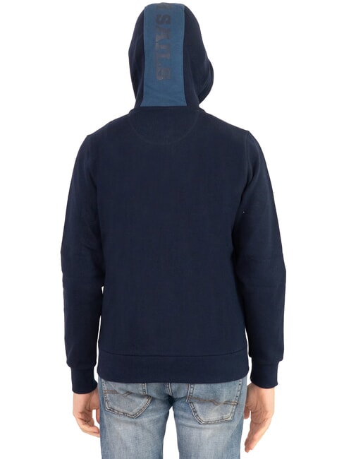 PATCH Kapuzenpullover mit durchgehendem Reißverschluss Navy blau - Sweatshirts Herren