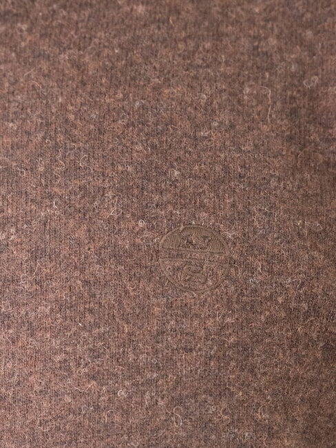 N|S Rundhalspullover mit Logostickerei Kakao - Herrenpullover