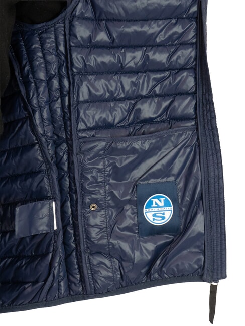 PADDED Wattierte Jacke mit Kapuze Navy blau - Daunenjacken für Herren