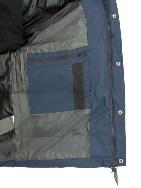 PADDED Mittellange Daunenjacke mit Kapuze Navy blau - Daunenjacken für Herren