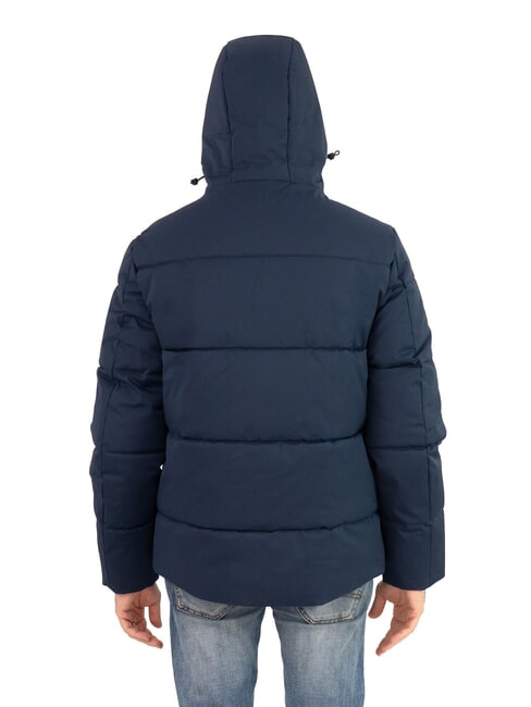 PADDED Mittellange Daunenjacke mit Kapuze Navy blau - Daunenjacken f&uuml;r Herren