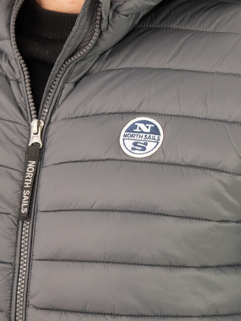 PADDED Wattierte Jacke mit Kapuze Asphalt - Daunenjacken für Herren