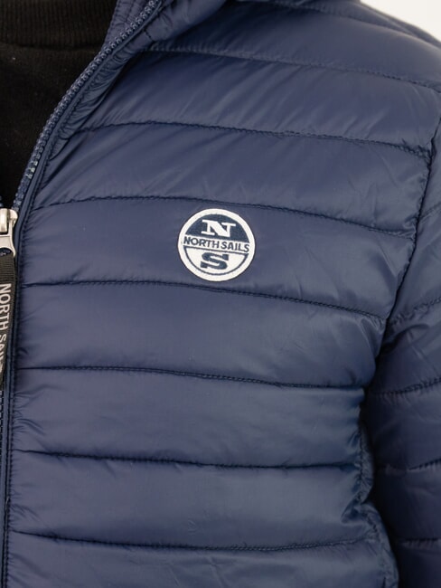 PADDED Wattierte Jacke mit Kapuze Navy blau - Daunenjacken für Herren