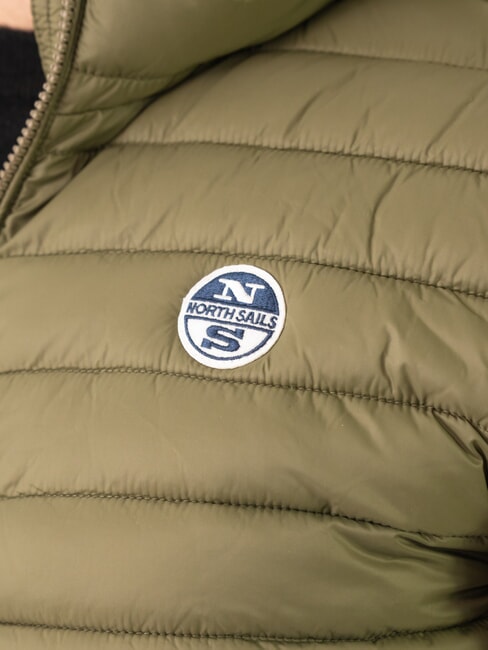 PADDED Wattierte Jacke mit Kapuze efeugrün - Daunenjacken für Herren