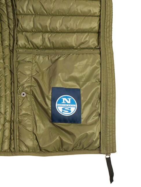 PADDED Wattierte Jacke mit Kapuze efeugrün - Daunenjacken für Herren