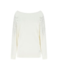 GUESS BAT SLEEVE LORETTA Pullover mit U-Boot-Ausschnitt und lockerer Passform - Damenpullover