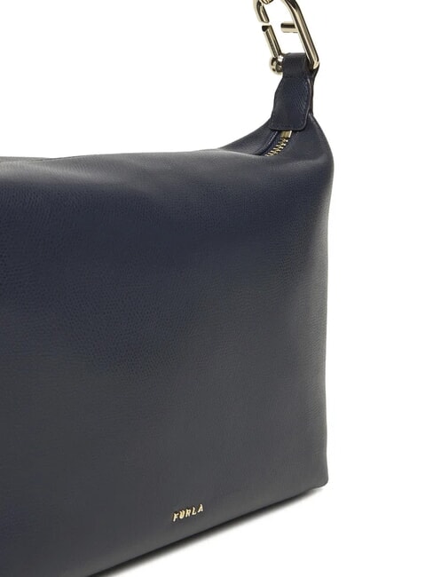 TONIE Schultertasche aus Leder mit Schulterriemen Mittelmeer - Damentaschen