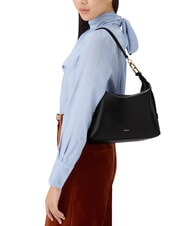 FURLA TONIE Schultertasche aus Leder mit Schulterriemen Schwarz - Damentaschen - 5