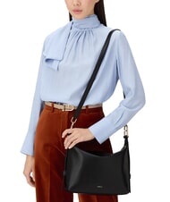 FURLA TONIE Schultertasche aus Leder mit Schulterriemen Schwarz - Damentaschen - 6