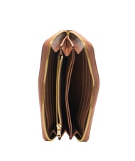 BRACCIALINI BASIC Lederbrieftasche mit Rundum-Rei&szlig;verschluss braun - Brieftaschen Damen - 2