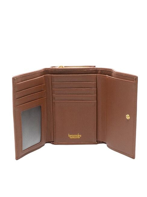 BASIC Mittelgro&szlig;e Brieftasche aus Leder braun - Brieftaschen Damen