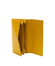 BRACCIALINI BASIC Große kontinentale Lederbrieftasche Gelb - Brieftaschen Damen - 2