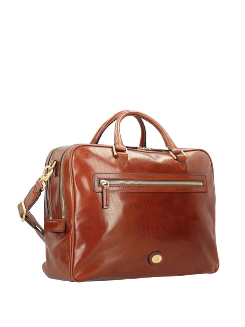 STORY UOMO Leder-Laptoptasche (15 Zoll) BRAUN - Arbeitstaschen