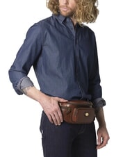 THE BRIDGE STORY UOMO Leder-Bauchtasche BRAUN - Hüfttaschen - 5