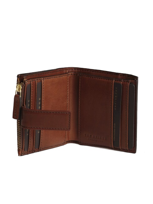 LUCREZIA Kompakte Ledergeldbörse BRAUN - Brieftaschen Damen