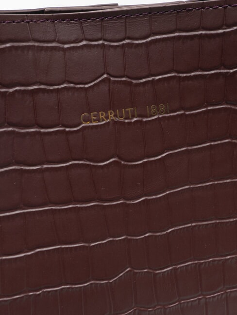 ISABELLE Schultertasche, Leder Burgund - Damentaschen