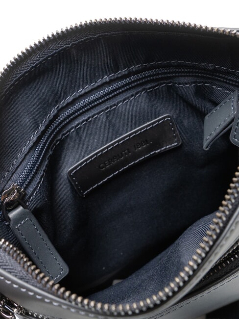 RORY Tasche aus glattem Leder Blau - Umhängetaschen Herren