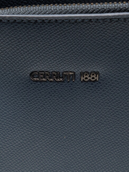 JAKE Flache Ledertasche Blau - Umhängetaschen Herren