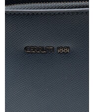 CERRUTI JAKE Flache Ledertasche Blau - Umhängetaschen Herren - 3