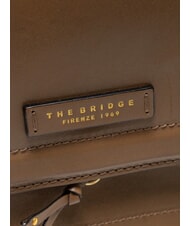 THE BRIDGE ELBA Schultertasche aus Leder Auster Abb. Gold - Damentaschen - 3