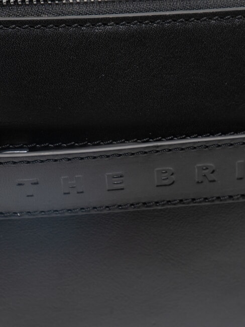 GIACOMO Lederclutch schwarz / mattes dunkles Ruthenium - Damentaschen