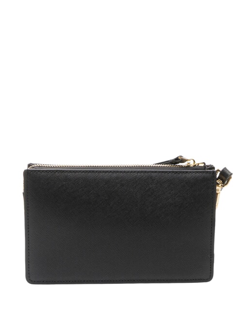 CERRUTIS Clutch mit Schulterriemen aus Leder Schwarz - Damentaschen