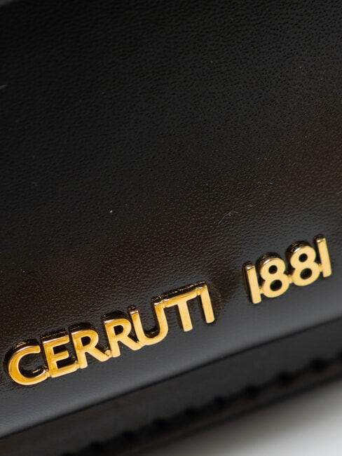 SAMANTHA Mini-Schultertasche aus Leder Schwarz - Damentaschen