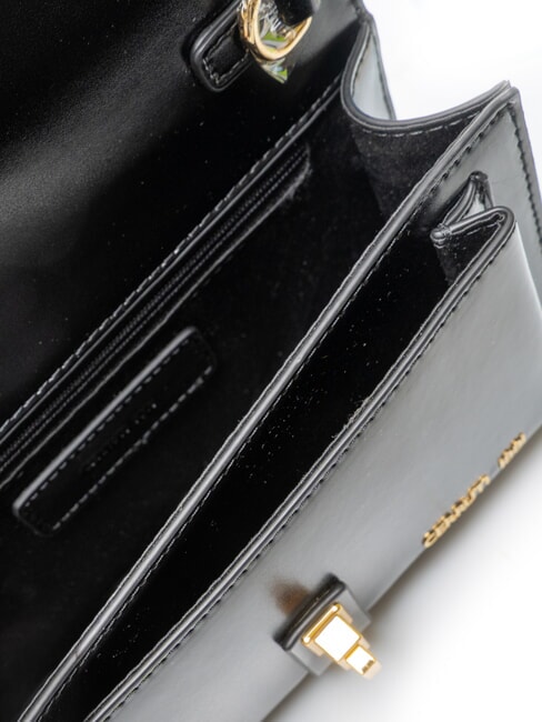 SAMANTHA Mini-Schultertasche aus Leder Schwarz - Damentaschen