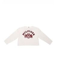 TOMMY HILFIGER TH KIDS Langärmeliges T-Shirt mit Wappen altes Weiß - Kinder-T-Shirt - 3