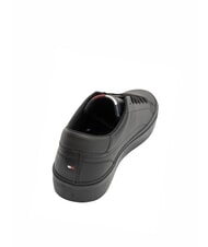 TOMMY HILFIGER TH Ledersneakers Schwarz - Herrenschuhe - 3