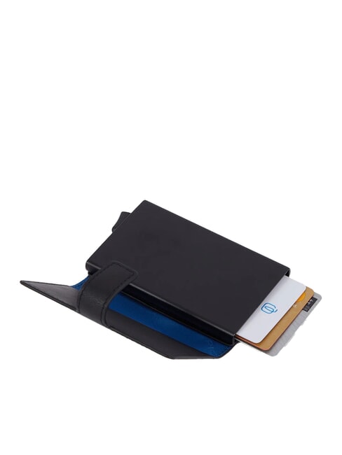 URBAN Kreditkartenetui aus Metall und Leder schwarz grigiongr - Brieftaschen Herren