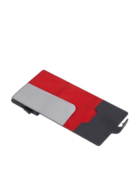 URBAN Kreditkartenetui aus Metall und Leder Grau - Brieftaschen Herren