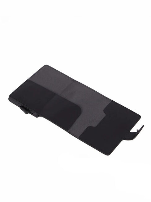 URBAN Kreditkartenetui aus Metall und Leder Schwarz - Brieftaschen Herren