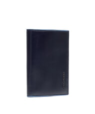 PIQUADRO BLUE SQUARE Vertikale Ledergeldbörse Blau - Brieftaschen Herren - 3