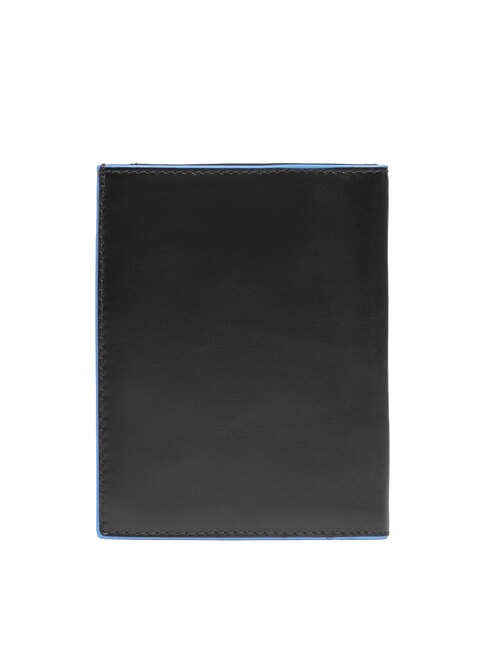 BLUE SQUARE Vertikale Ledergeldbörse Schwarz - Brieftaschen Herren