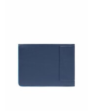 PIQUADRO ATLAS Ledergeldbörse mit Münzfach Blau - Brieftaschen Herren - 4
