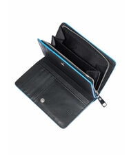 PIQUADRO ATLAS Mittelgroße Ledergeldbörse schwarz2 - Brieftaschen Damen - 3