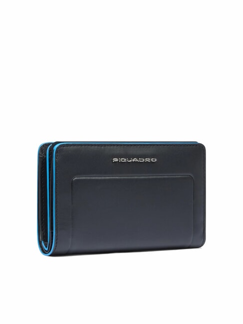 ATLAS Mittelgroße Ledergeldbörse schwarz2 - Brieftaschen Damen