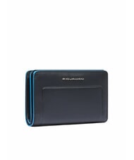 PIQUADRO ATLAS Mittelgroße Ledergeldbörse schwarz2 - Brieftaschen Damen - 4