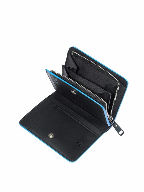 ATLAS Kompakte Damen-Ledergeldbörse schwarz2 - Brieftaschen Damen