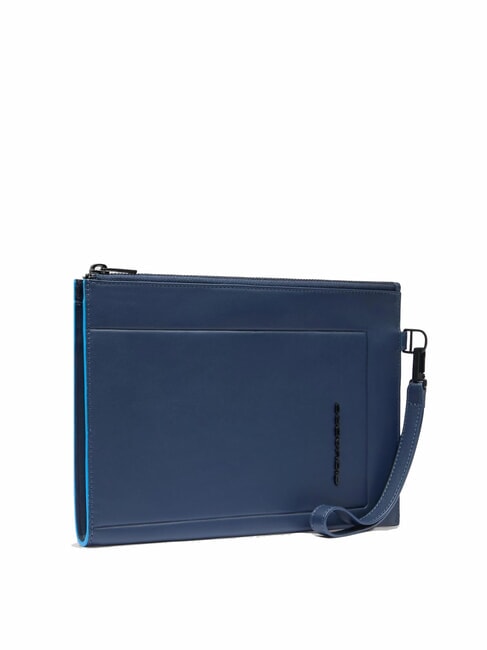 ATLAS iPad-Tasche aus Leder für Herren Blau - Tablettmappe &amp; Organizer