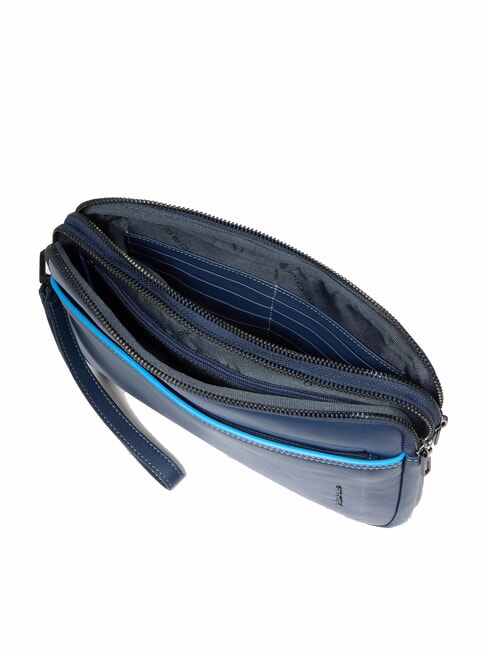 ATLAS iPad-Tasche aus Leder für Herren Blau - Tablettmappe &amp; Organizer