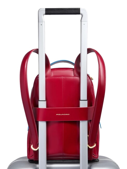 BLUE SQUARE Lederrucksack ROT - Damentaschen