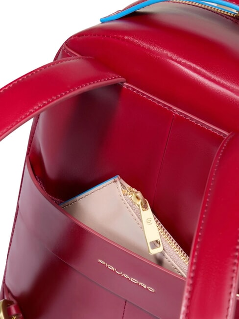 BLUE SQUARE Lederrucksack ROT - Damentaschen